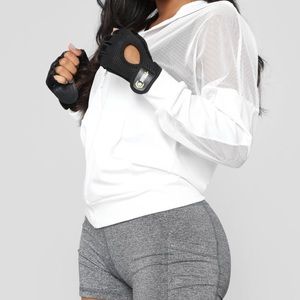 NWOT White Mesh Jacket